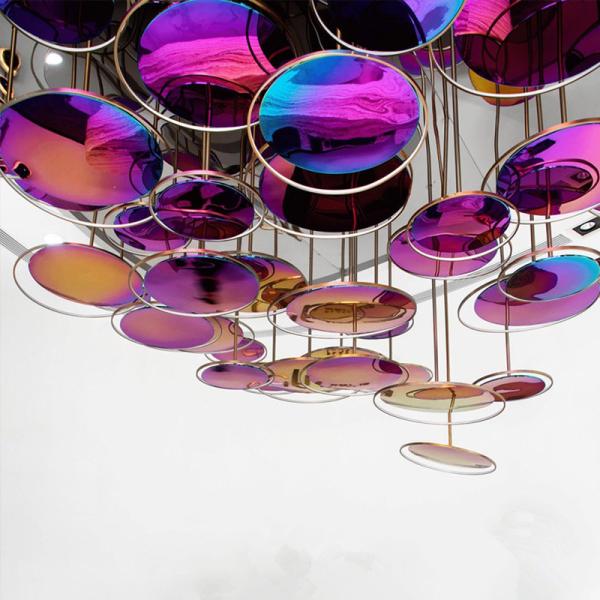 Hotel Lobby Art Exhibition Hall Lights Villa Stainless Steel Chandelier Pendant Light