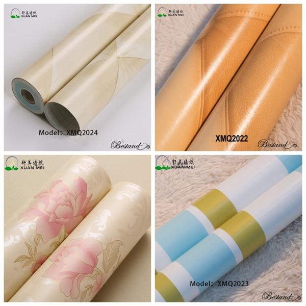 Modern Apartment Wallpaper Vintage Wood Grain Design with Self Adhesive Backing