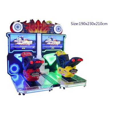 Simulateur électrique de jeux à jetons emballant la moto Arcade Moto Simulator