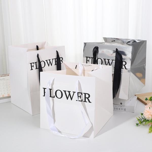 Custom Printed Paper Tote Bags for Boutique Shopping
