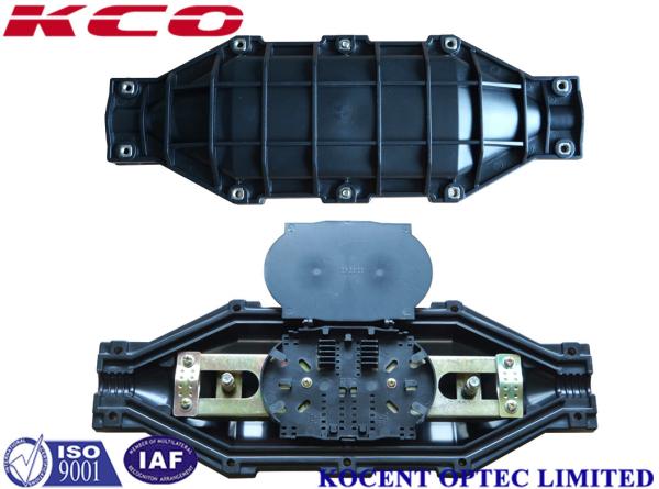 Inline Horizontal Fiber Optic Splice Closure , Outdoor Water Proof Fiber Joint Box 6 Cores