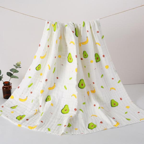 Cotton gauze baby bath towel newborn blanket cover suitable for any season's baby blanket cover
