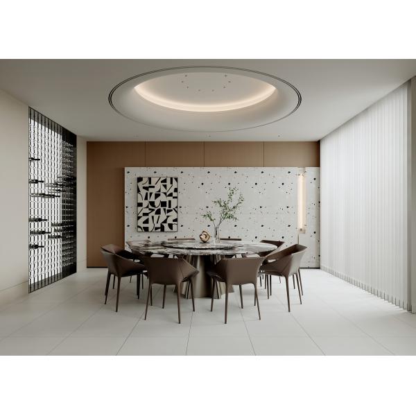 Terrazzo 600x1200mm Matt porcelana azulejos acristalados para el salón azulejos de suelo duradero dormitorio