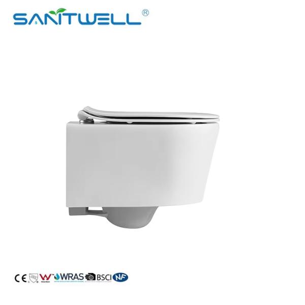 Luxury Sanitary Ware Hot Selling Models Washdown Rimless Flushing Wall Hung Toilets WC
