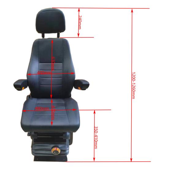 Mechanical Suspension High Speed Driver Seat With Height Adjustment