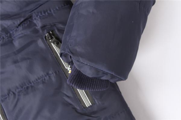 Multicolour Olive Navy Boys Longline Puffer Coat 100% Polyester Fiver