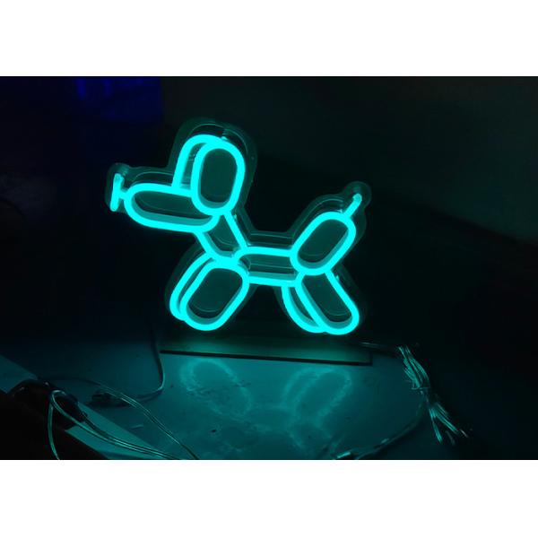 Custom dog acid blue  neon sign  handiwork  5*12mm 3A power supply