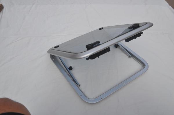 575x575mm Anodized Aluminum Square Hatch Porthole With Tempered Glass For Marine Boat Yacht