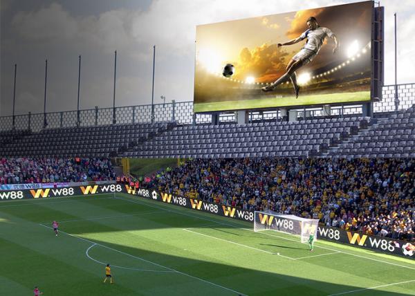IP65/IP54 Perimeter Led Screen , P10 SMD3535 Football Stadium Advertising Boards