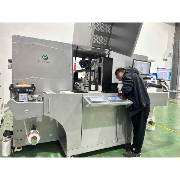 450mm Digital Label Post Press Varnish Printing Cold Stamping machine