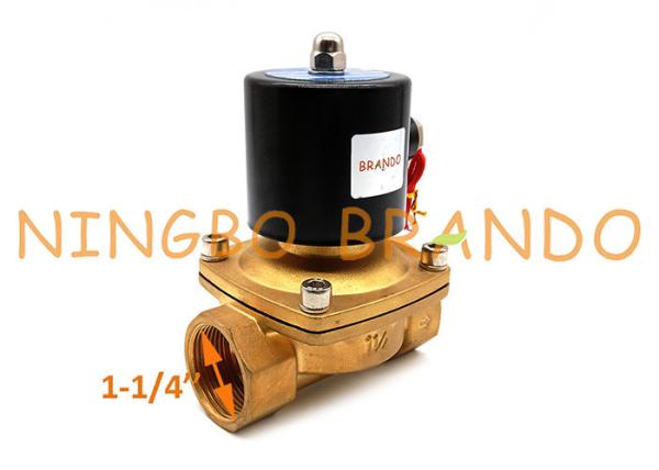1-1/4 da” válvula de solenoide de bronze do controlo aéreo da água polegada UW-35 2W350-35