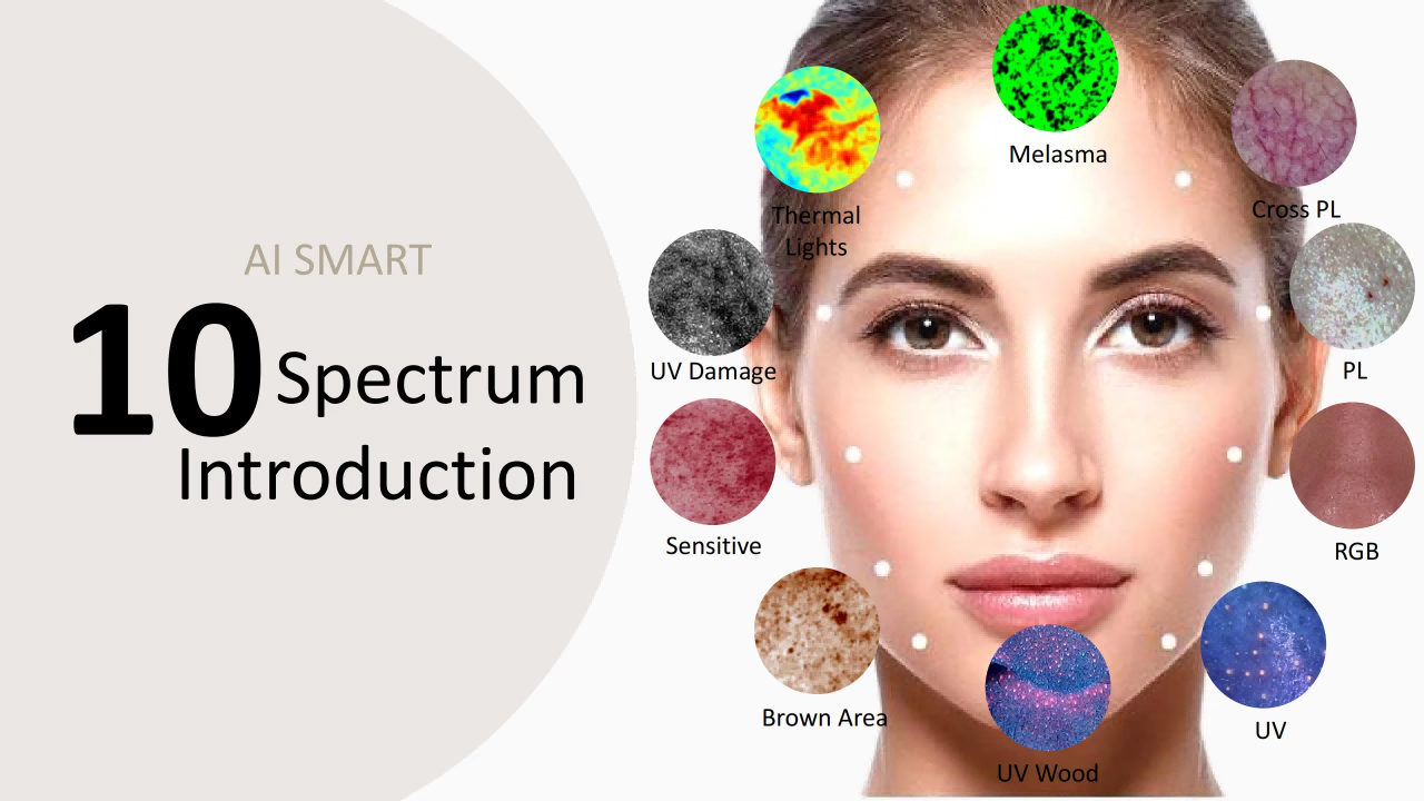AI Skin Analyzer Machine , Clinics Scalp Detector Machine With AI Facial / Scalp Detection