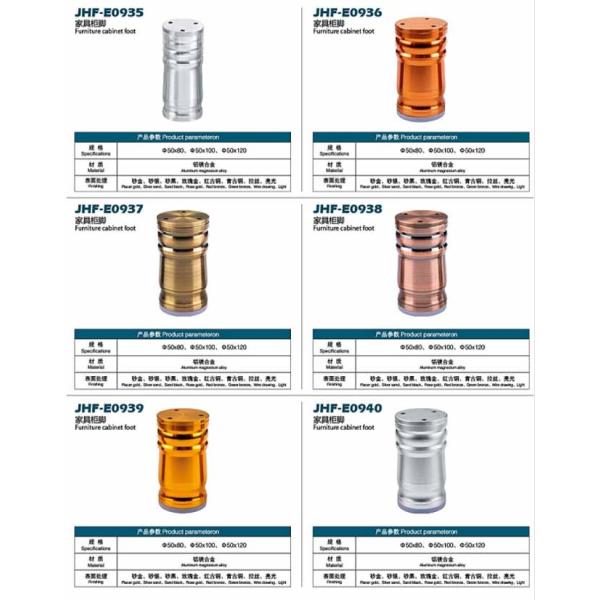 Bed Support Foot Polishing Shiny Gold TV Cabinet Taper Style Iron Sofa Metal Leg for Furniture