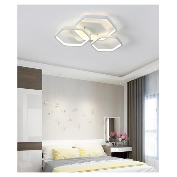 Modern Polygon Ceiling Lights For Bedroom Living Room Color Grey Or White Ceiling Light(WH-MA-278)