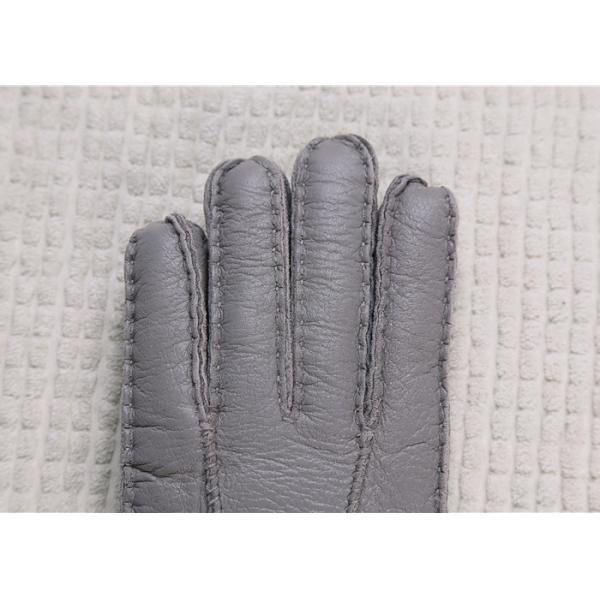 Двойная выровнянная овчина, перчатки Миттенс кожи стороны Виндпрооф овчины управляя