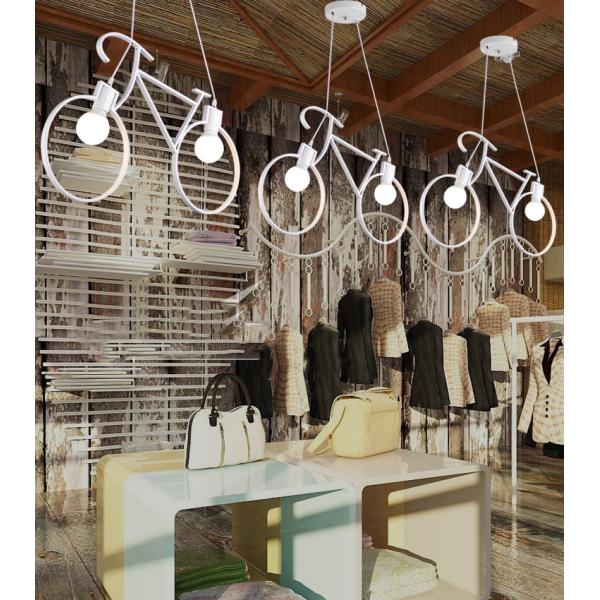 Industrial Pendant Lights Vintage Iron Bicycle Hanglamp For Bar Decor E27 Loft round pendant light(WH-VP-65)