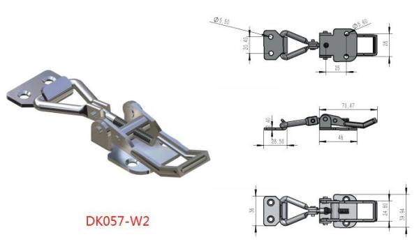 Weldable Adjustable Toggle Latches 304 Stainless Steel High Hardness
