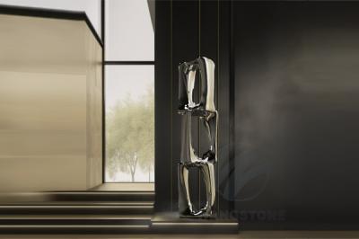 Modern Art Abstract Stainless Steel Outdoor Metal Sculpture Mirror Polished