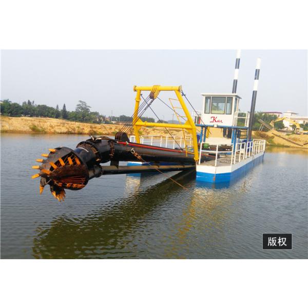 Iron Plate Cutter Suction Dredger Pumps 20m Depth 22m Length