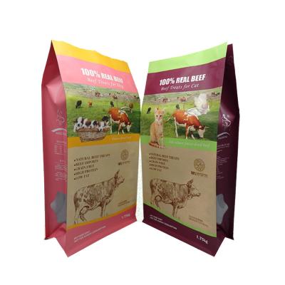 50-150Microns Pet Food Packaging Bag For Cat Eight Side Seal Waterproof