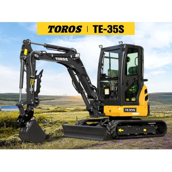 Toros 3,5 тонны мини экскаватор с двигателем Kubota Micro Digger Mult Functions bagger