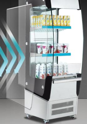 250L Commercial Supermercado Display Bebidas Frigorífico Vitrine Display Air Cooler