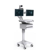 Poste de travail mobile médical d'hôpital 22 pouces d'électrique