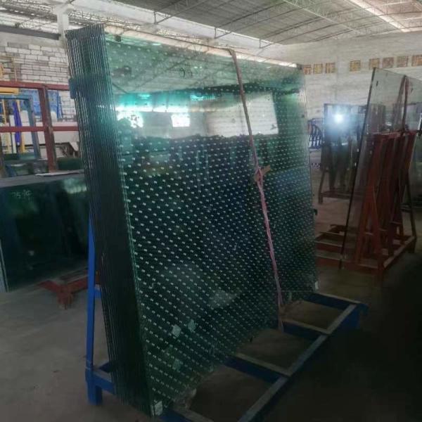 10.76mm-84mm Toughened Flat Curved Clear Laminated Decorative Building Glass
