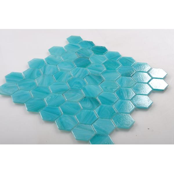 Latest Glossy Mosaic Tile with Hexagon Shape