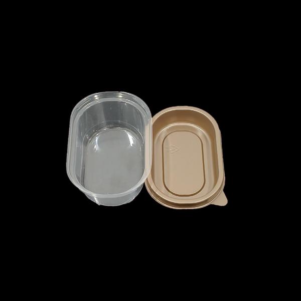 Customizable Food Grade PP Cheesecake Tray with PET Lid