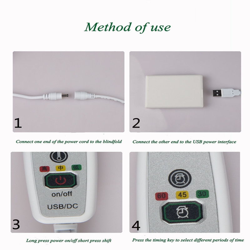 Мода USB шелковый нагретый маска для глаз для сухих глаз теплый компресс путешествия