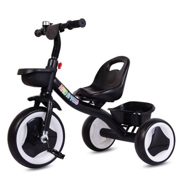 Трехколесный детский трехколесный велосипед с пластиковым сиденьем и каркасом из магния