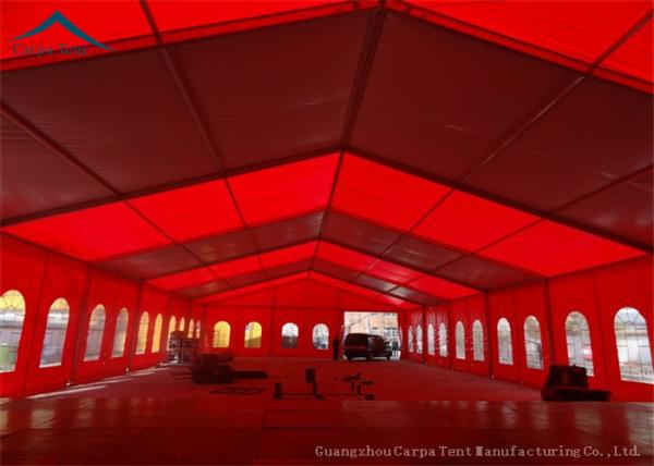 Red Aluminum 20x40 Party Tent Outdoor Wedding Tents Roof Linings Curtains