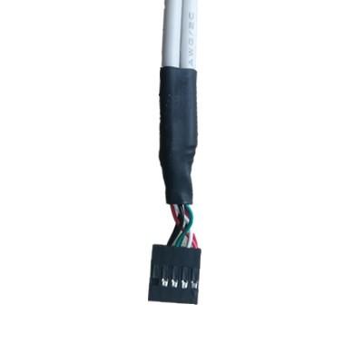 30cm Motherboard Internal 9pin Pitch 2.54mm to Dual Port USB 2.0 A Female Screw Lock Panel Mount Cable