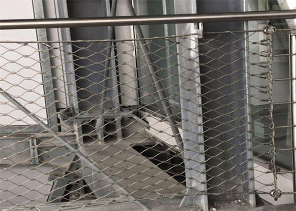 7*7 7*19 Custom Balcony Stainless Steel Rope Mesh For Safety Fence