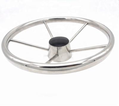 SGS 200KG 316 Stainless Steel Marine Boat Steering Wheels  Plastic Polish