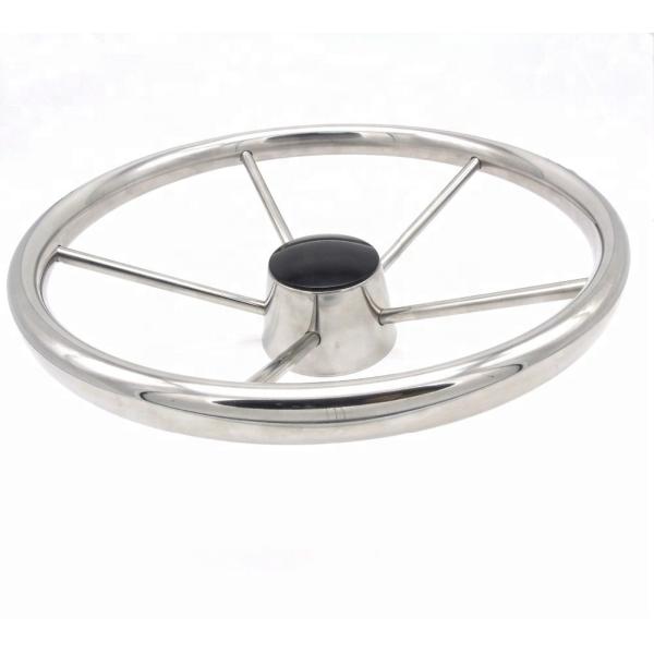 SGS 200KG 316 Stainless Steel Marine Boat Steering Wheels Plastic Polish