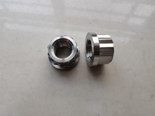 Universal Silver 1/2 -20 Titanium 12 PT Flange Nuts The Ultimate Combination of Strength and Versatility in Silver