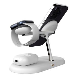 T256 Cargador inalámbrico magnético con luz nocturna LED y interruptor táctil Distancia de carga 8 mm