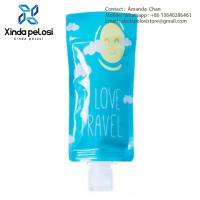 Custom Printed Cosmetic Lotion Liquid Stand Up Plastic Pouch Packaging,Plastic Packaging Spout Bag