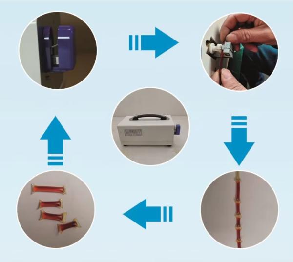 Economy Electric Handheld Blood Bag Tube Sealer FR-6.0 with PE or PVC Material