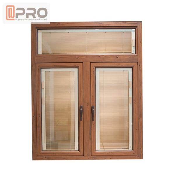 Outward / Inward Open Aluminum Casement Windows With Stainless Steel Security Mesh round casement window side casement