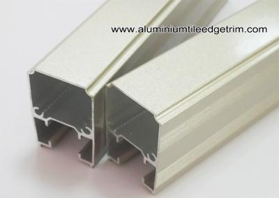 Extruded Anodized Aluminum C Slide Track Channel / Tubes For Sliding Door