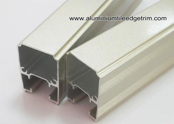 Extruded Anodized Aluminum C Slide Track Channel / Tubes For Sliding Door