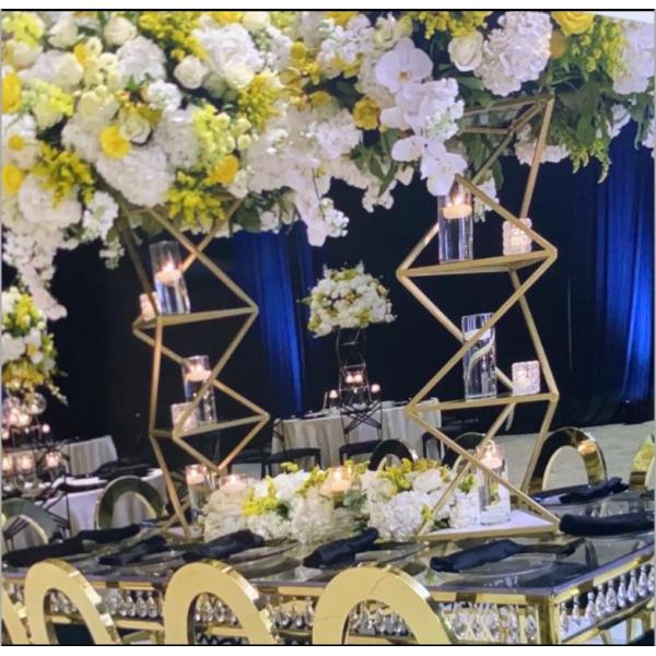 160 см свадебные цветочные аранжировки квадратное золото черное белое