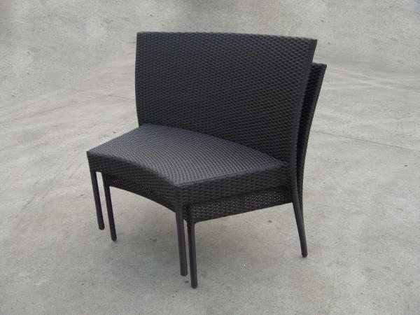 Rattan Garden Dining Sets With Bench , Patio Table And Chairs Set