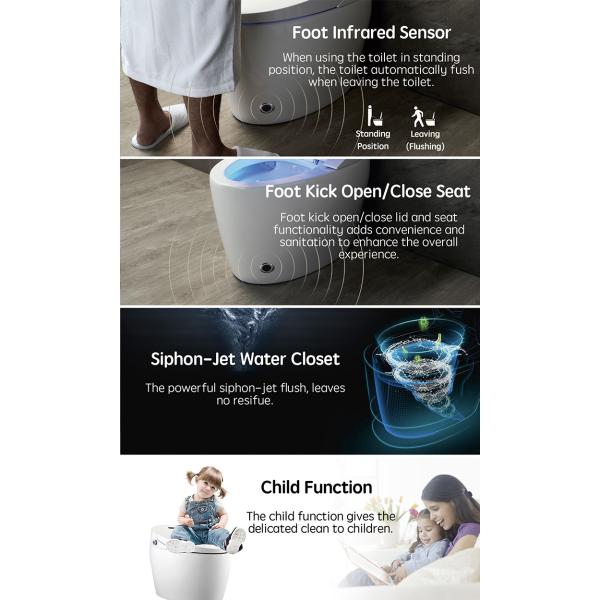 Advanced Function Automatic Deodorization Toilet Integrated Multi-Function Luxury with S-trap Drainage and Remote Control