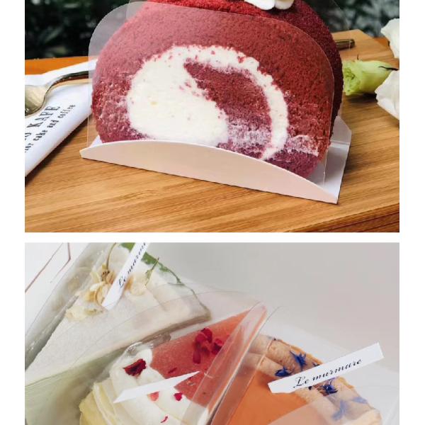 Food Level PET Film Material Transparent Bread Cake Box for Small Wedding Pastry