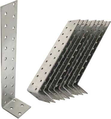 Paramètres d'ancrage en bois en acier galvanisé à angle L 40 X 200 X 40 Fixation de joints en bois