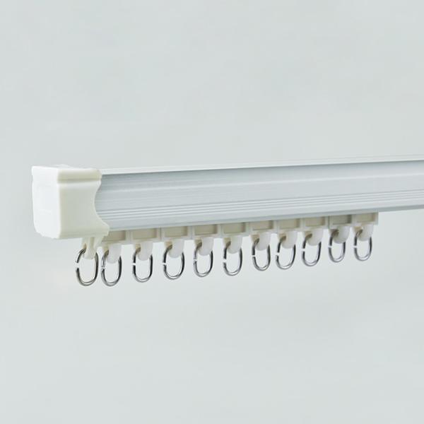 wholesale curtain rod price 6m length white aluminum metal curtain rods and rails from foshan factory